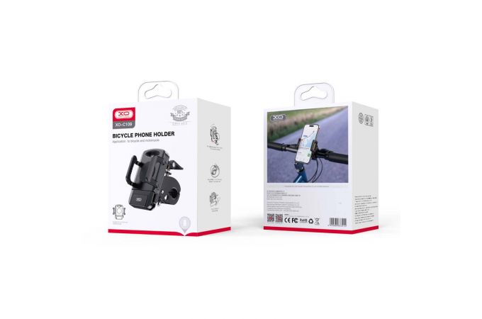 Держатель велосипедный для телефона XO C109 Bicycle/Motorcycle Phone Holder мото (черный)