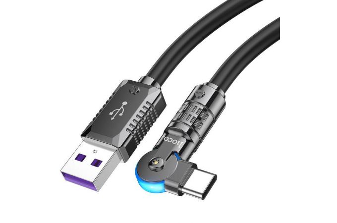 Кабель USB - USB Type-C HOCO U118 Type-C Triumph 100W (черный) 1м