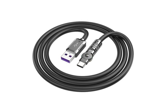 Кабель USB - USB Type-C HOCO U118 Type-C Triumph 100W (черный) 1м