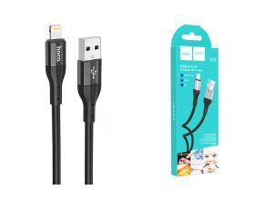 Кабель USB - Lightning HOCO X72 Creator , 2,4A (черный) 1м силиконовый