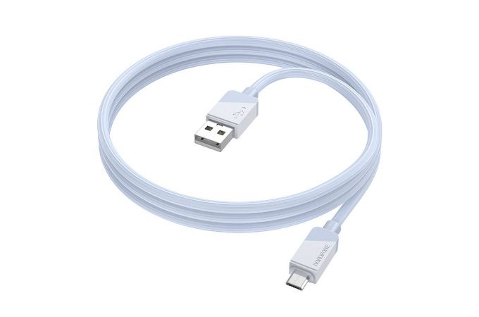 Кабель USB - MicroUSB BOROFONE BX107 2,4A (синий) 1м