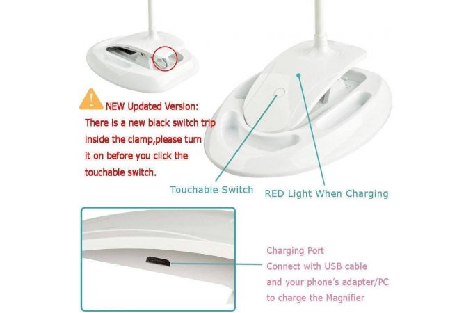 Лупа настольная Орбита OT-INL51(9006)