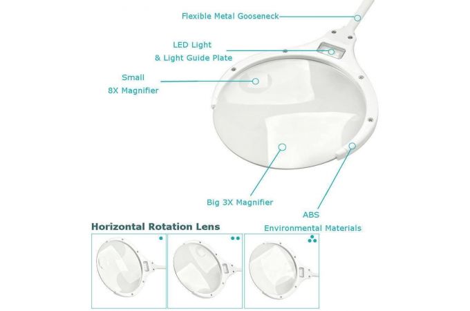 Лупа настольная Орбита OT-INL51(9006)