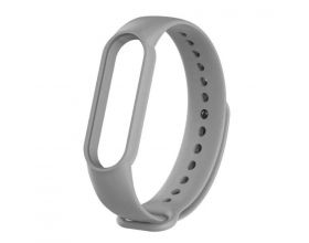 Ремешок силиконовый для XIAOMI MI Band 5/6/7 светло-серый