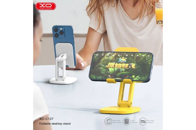 Подставка настольная для телефона XO C127 Fashionable and colorful desktop phone holder (Черный)