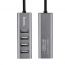 Разветвитель USB HUB 2.0 HOCO HB1 на 4 порта (Space Gray)