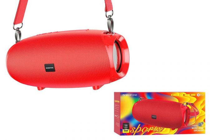 Портативная беспроводная колонка BOROFONE BR12 Amplio sports wireless speaker (красный)