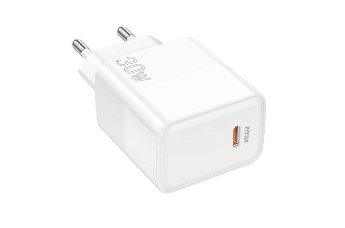 Сетевое зарядное устройство USB-C BOROFONE BA77A PD 30W (белый)