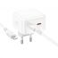 Сетевое зарядное устройство 2USB-C + кабель Lightning - Type-C BOROFONE BA76A PD35W (белый)