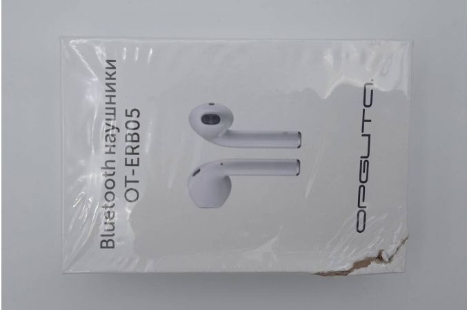 Наушники вакуумные беспроводные Орбита OT-ERB05 Bluetooth (белый) (УЦЕНКА! МЯТАЯ УПАКОВКА)