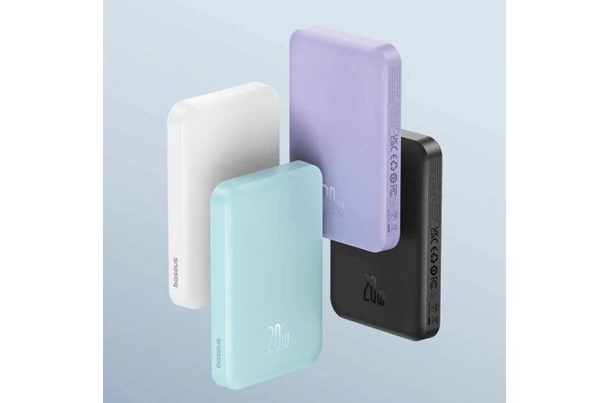 Универсальный дополнительный аккумулятор Power Bank Baseus Magnetic Mini Wireless Charge 5000mAh (20W) Blue