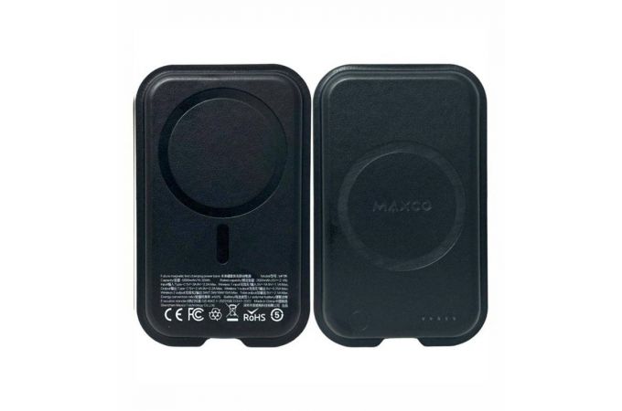 Универсальный дополнительный аккумулятор Power Bank MAXCO MP26 Magnetic Two-Way Quick Charge (5000mAh) Black (черный)