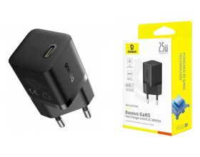 Сетевое зарядное устройство USB-C BASEUS GaN5 Fast Charger (mini) 25W (EU) Cluster Black