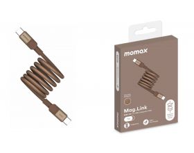Кабель USB Type-C - USB Type-C Momax DC61L2 Mag. Link 60W 2 m Magnetic cable Gold