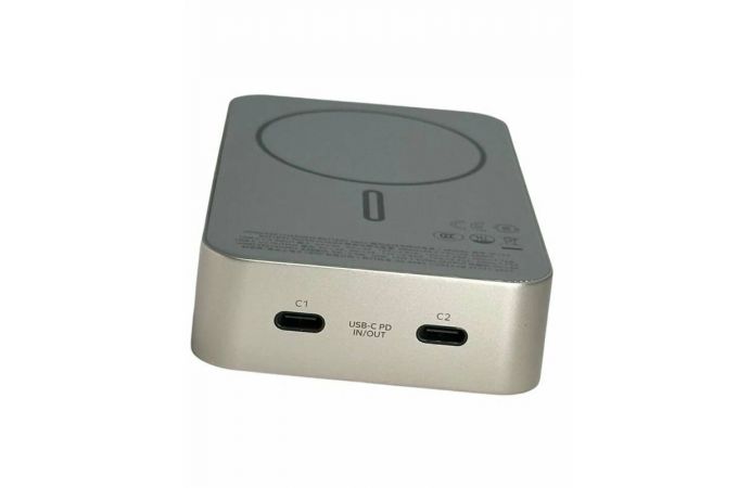 Универсальный дополнительный аккумулятор Power Bank MOMAX Q.Mag X2 (20000mAh) Magnetic Wireless (IP133CNE) Titanium