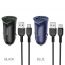 Автомобильное зарядное устройство АЗУ 2USB + кабель Type-C HOCO Z39 Farsighted 2400mAh QC3.0 (черный)