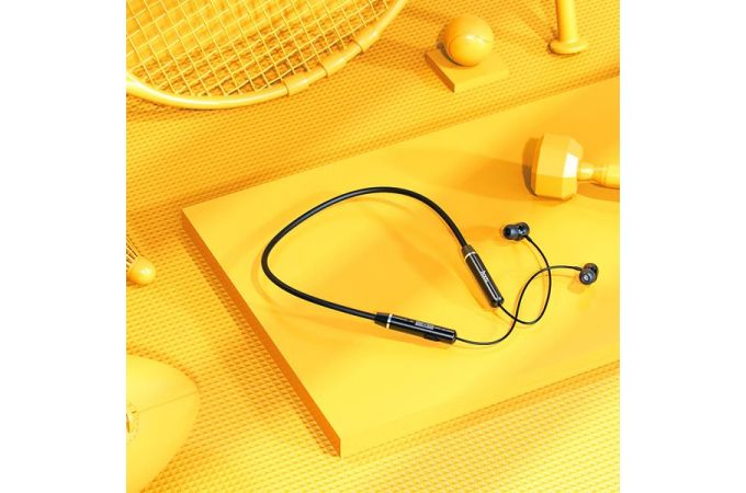 Наушники вакуумные беспроводные HOCO ES53 Coolway sports BT earphones Bluetooth (черный)