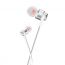 Наушники вакуумные проводные HOCO M85 Platinum sound universal earphones (серебристый)