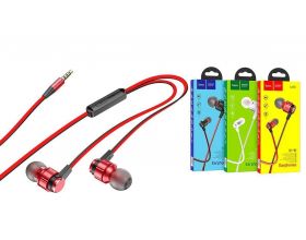 Наушники вакуумные проводные HOCO M85 Platinum sound universal earphones (красный)