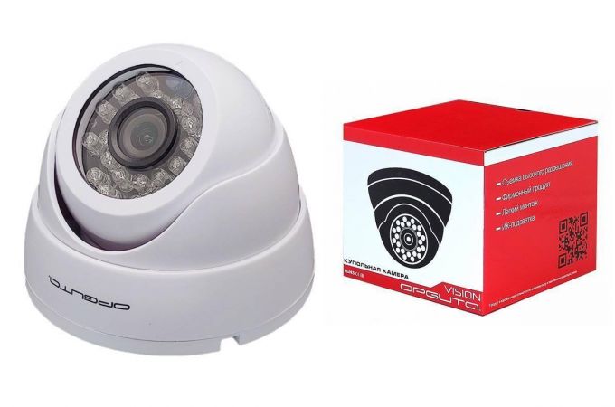 Видеокамера IP Орбита OT-VNI42 Белая (1920*1080, 2Mpix, 2.8мм, металл)