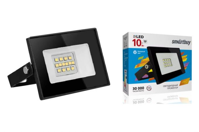 Светодиодный (LED) прожектор FL SMD LIGHT Smartbuy-10W/6500K/IP65 (SBL-FLLight-10-65K)