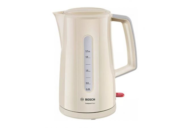 Чайник BOSCH TWK 3A017 бежевый 2400 Вт, 1,7 л