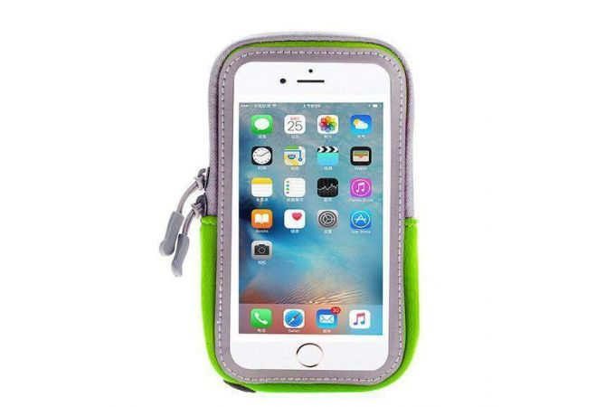 Чехол-нарукавник Орбита OT-SMH10 для смартфона (180*110 мм) (зеленый)