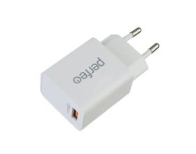 Сетевое зарядное устройство USB PERFEO QC 3.0, белый (I4615)