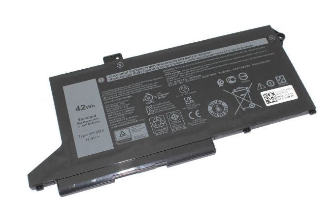 Аккумуляторная батарея для ноутбука Dell Latitude 5520, Latitude 5420 (WY9DX) 11.4V 3680mAh