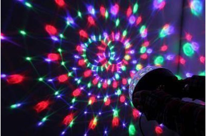 Диско шар Огонек OG-LDS04(381) MP3 (USB, SD, пульт ДУ,2*5 Вт, датчик звука)