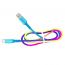 Кабель USB - USB Type-C Орбита OT-SMT08, 2.4A (радужный) 1м (в оплетке)