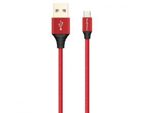 Кабель USB - USB Type-C MAIMi MX22, 3A (красный) 1м (в оплетке)