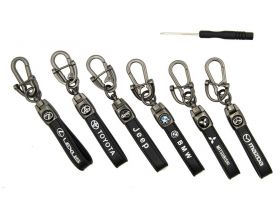 Брелок для ключей ремешок с карабинами, логотипом и отверткой (BMW)