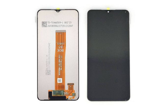 Дисплей для Samsung A127F Galaxy A12 Nacho Black в сборе с тачскрином (ревизия SM-A127F R0.0) орг