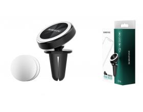 Держатель автомобильный для телефона BOROFONE BH6 магнитный в решетку воздуховода черный