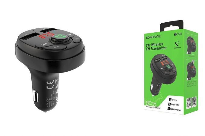 FM-Модулятор BOROFONE BC26 In-car Wireless FM Transmitter