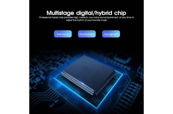 Караоке микрофон Орбита OT-ERM10 RGB (Bluetooth, динамики, USB) (черный)