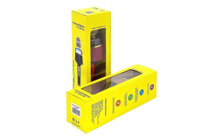 Караоке микрофон Орбита OT-ERM10 RGB (Bluetooth, динамики, USB) (черный)