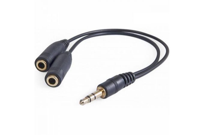 Конвертер переходник аудио Орбита OT-AVC26 (Джек 3,5 мм на 2 гнезда 3,5мм) 20см (УПАКОВКА 20шт)