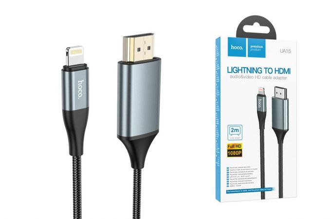 Кабель HDMI-Lightning HOCO UA15