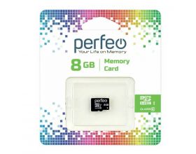 Карта памяти microSDHC Perfeo 8GB High-Capacity (Class 10) без адаптера