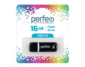 Флешка USB 2.0 Perfeo USB 16GB C02 Black