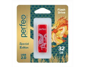 Флешка USB 2.0 Perfeo USB 32GB C04 Red Koi Fish