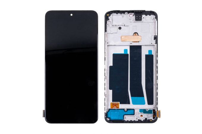 Дисплей для Xiaomi Redmi Note 11S 4G (2201117SY)/ Poco M4 Pro 4G (2201117PG) в сборе с тачскрином + рамка (черный) OLED