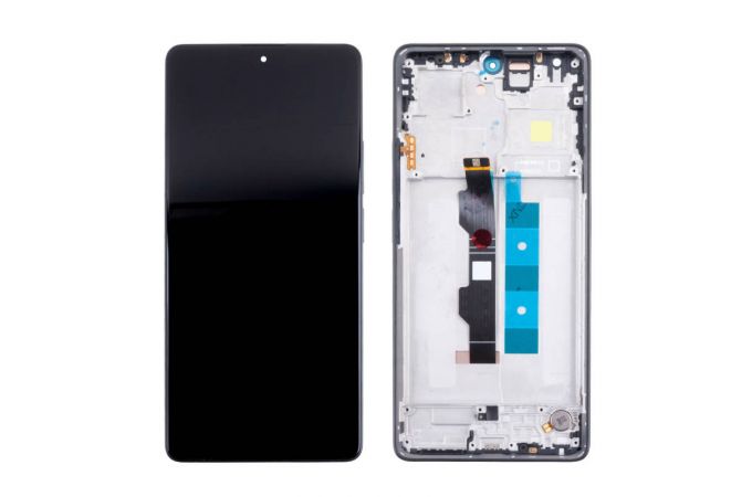 Дисплей для Xiaomi Redmi Note 13 Pro 4G (23117RA68G) в сборе с тачскрином + рамка (черный) org