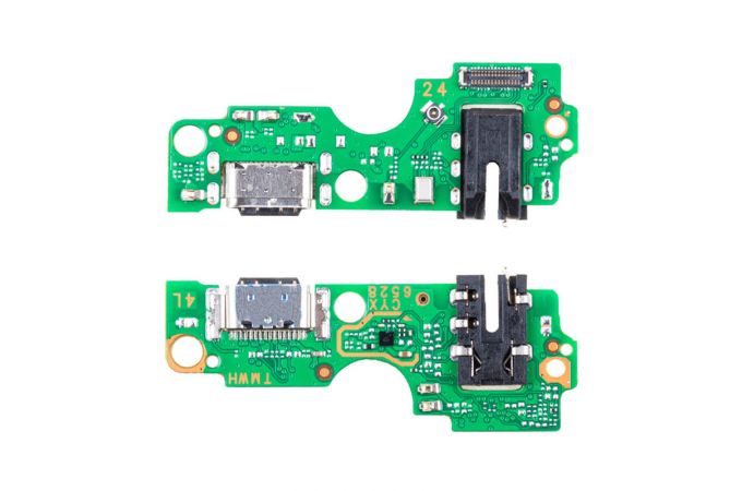 Шлейф для Infinix Smart 8 (X6525) с разъемом зарядки + разъем гарнитуры (плата)