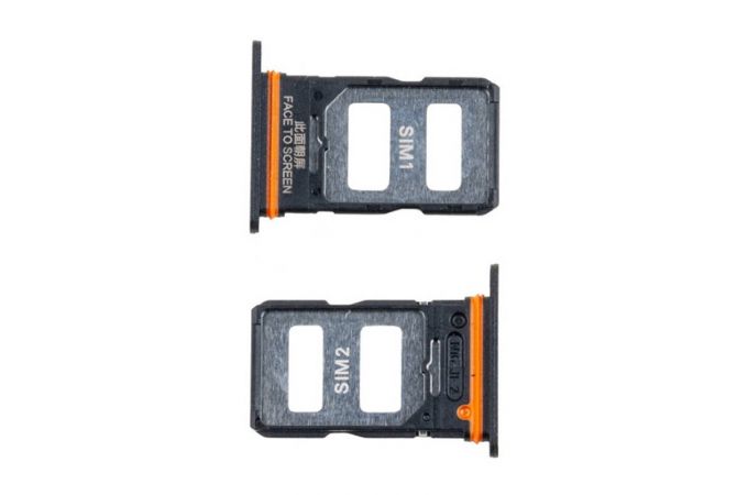Держатель SIM для Xiaomi Poco X6 5G (23122PCD1G) Черный