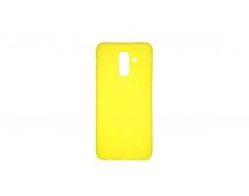 Чехол для Samsung A6 Plus 2018 (A605)/J8/J6 тонкий (желтый)