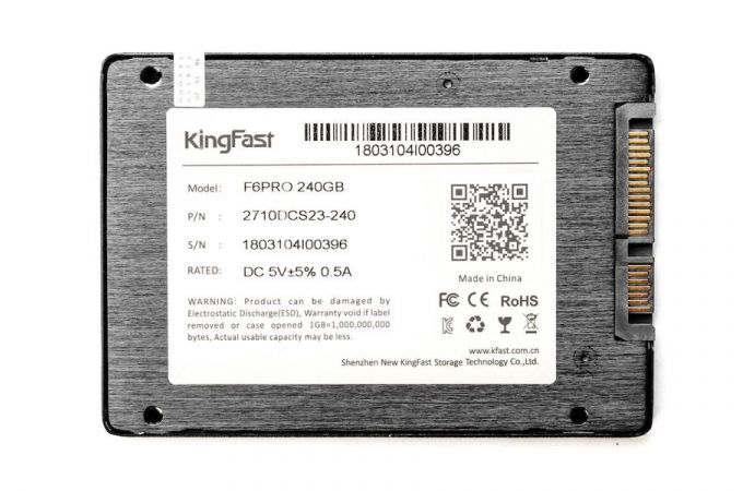 Твердотельный накопитель SSD Kingfast PRO 6 240Gb-550/450MB/s (KF2710DCS23-240)