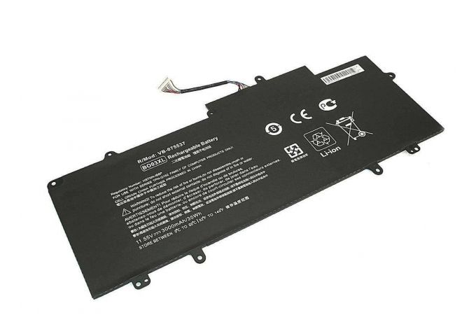 Аккумуляторная батарея BO03-3S1P для ноутбука HP Chromebook 14 11,55V 3000mAh черная